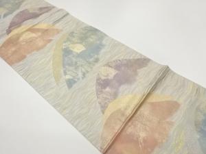 引箔波に山々模様織出し袋帯